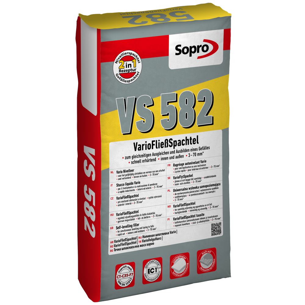 Sopro VS582-21 VarioFließSpachtel Sack 25 kg