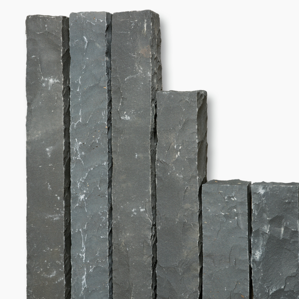 Seltra Naturstein Palisade Sanoku Basalt anthrazit schwarz 50x12x12cm