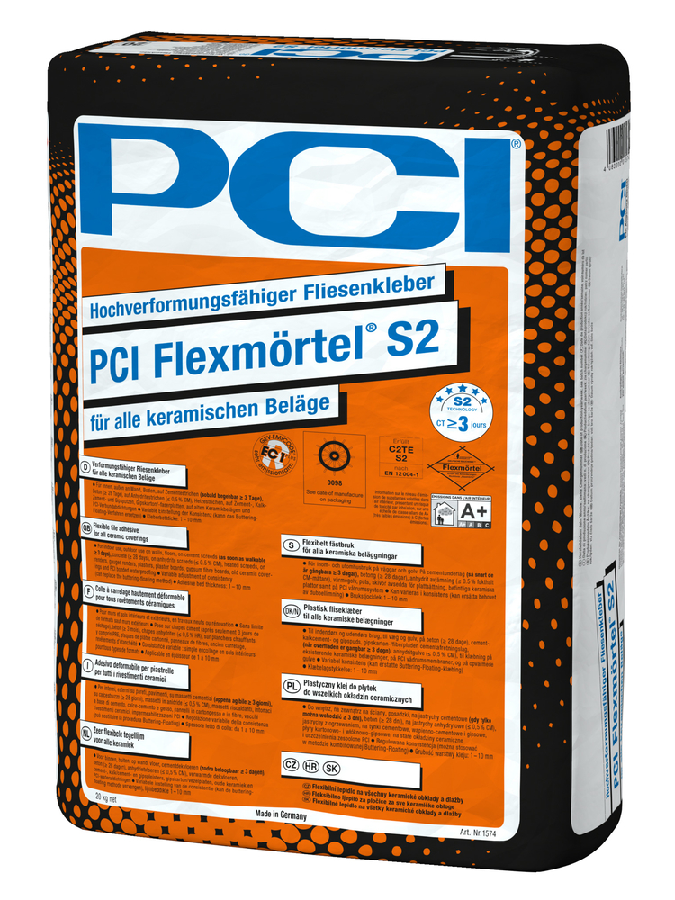 PCI Flexmörtel S2 grau 20 kg Sack 1574