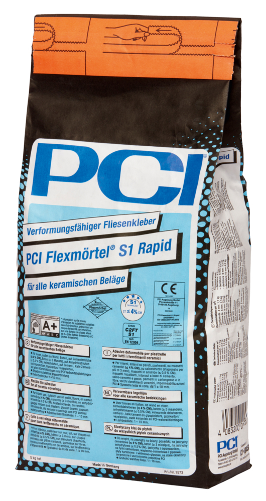 PCI Flexmörtel S1 Rapid grau 5 kg Beutel 1573