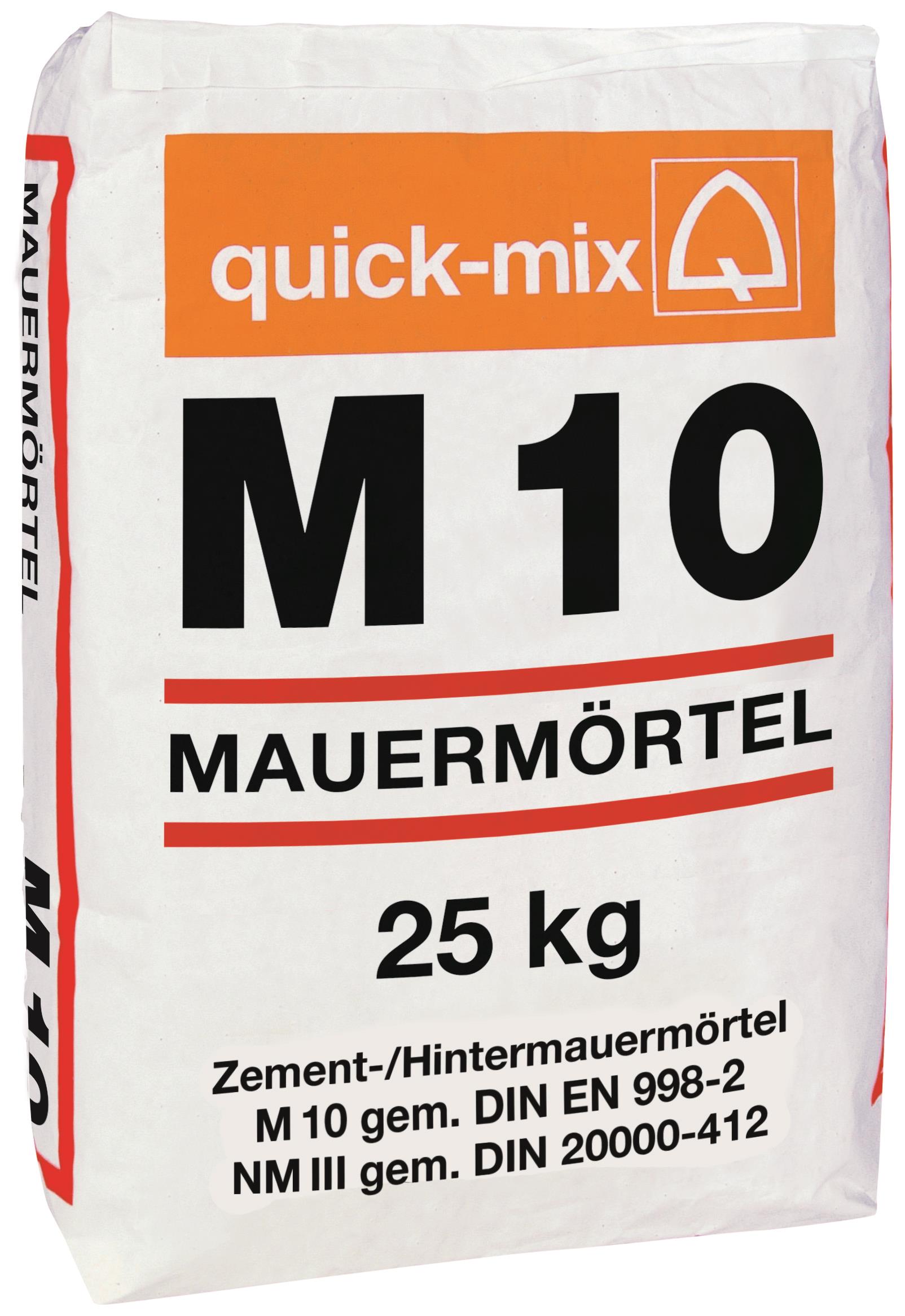 Sievert quick-mix Zement Mauermörtel fein M10 25kg