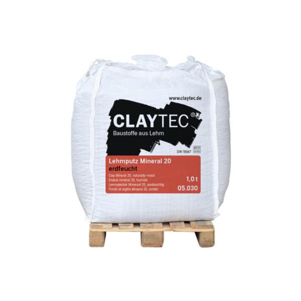 Claytec Lehmputz Mineral 20 erdfeucht