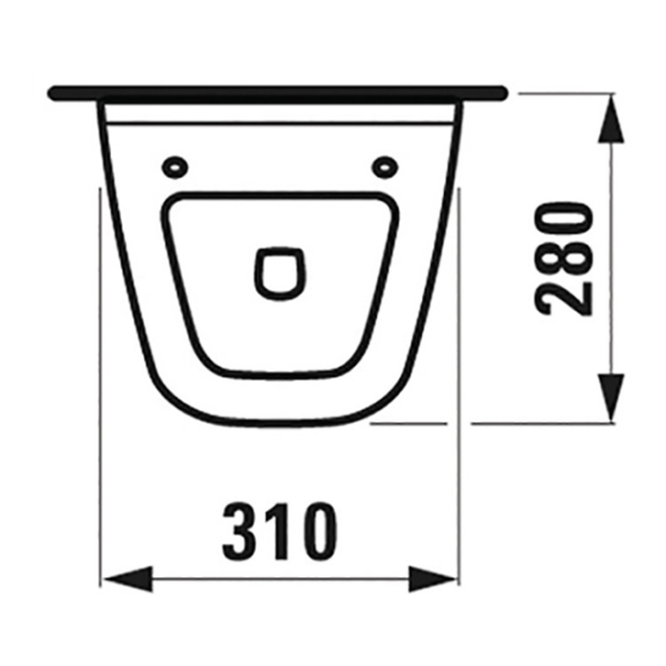 delphis unic Urinal mit Spülrand ohne Deckel weiß